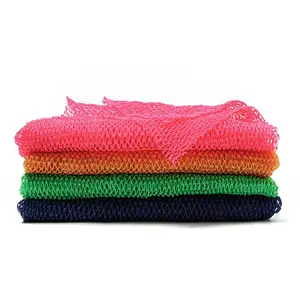 Boa qualidade polietileno Net Shower Net Esponja Esfoliante Body Scrubber Sponge nylon Africano Bath Net