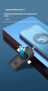 Xách Tay Chuyên Nghiệp Mini Clip ve áo <span class=keywords><strong>mic</strong></span> omni-directional không dây Lavalier Microphone cho podcast ghi âm trực tiếp vlog di động - Product Image 5