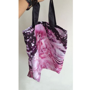 Bolsa de Mano Personalizada con Logotipo, Bolsa de Compras Reutilizable de Poliéster, Diseño de Anime y Dibujos Animados, OEM, Venta al Por Mayor - Product Image 4