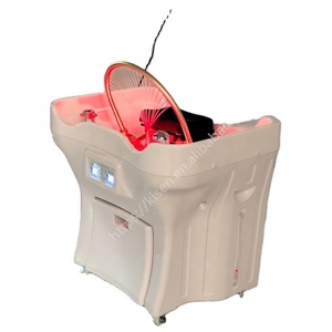 KISEN Table de lavage de cheveux portable sans plomberie pour salon de beauté, spa, barbier, avec fonction de fumigation pour thérapie capillaire - Product Image 1