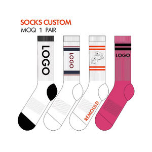 Calcetines Deportivos Casuales de Primavera para Hombre REMOULD de Alta Calidad, Estampado Jacquard, Spandex, Nailon, Algodón, Altura Media, Personalizados - Product Image 1
