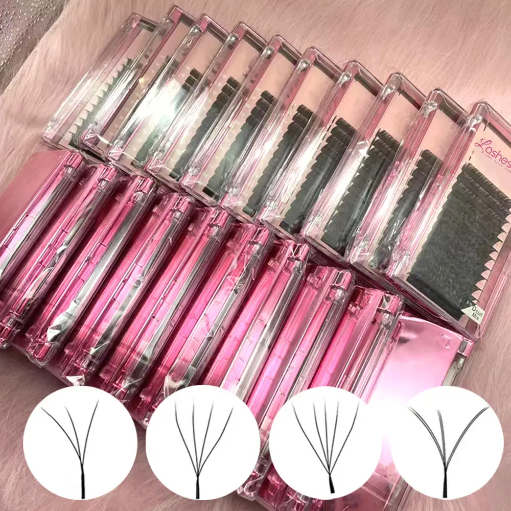 Lashestar 3D 4D 5D 6D W Y forma Volume Extension ciglia singole ciglia finte W Weave Clover Lash Private Label Lashextensio