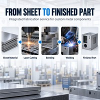 Service de fabrication de tôles en acier HYM, composants métalliques industriels sur mesure, usine OEM pour supports, cadres et boîtiers