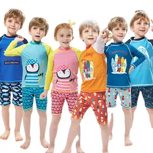儿童游泳衣游泳衣夏季沙滩装游泳衣定制两件套游泳衣男童儿童游泳衣