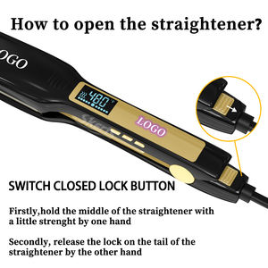 Alisador De pelo plano para mujer, <span class=keywords><strong>Alaciadora</strong></span> De Cabello De belleza De 480 pulgadas, 1,75 grados, el mejor y asequible - Product Image 5