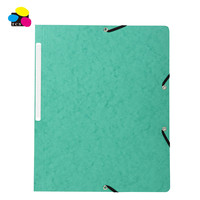 Carpeta de archivos de papel hecha a mano con 2 láminas elásticas, 10 unidades embaladas, 200 hojas para papelería de oficina
