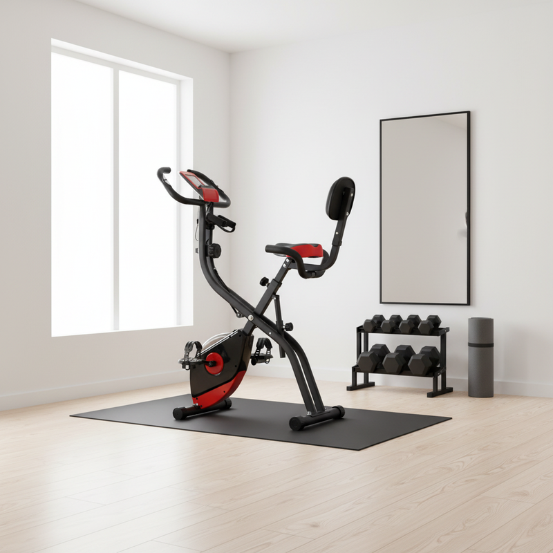 Zoshine Exercise Bike Folding Stationary Bikes