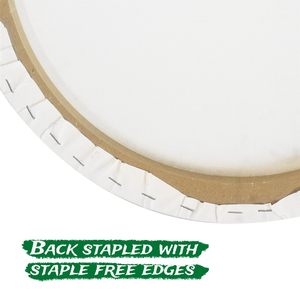 Panwenbo Professional Quality Acid-Free Premium White Blank Paint <strong>Canvas</strong> 20" Stretched <strong>Round</strong> <strong>Canvas</strong> for Painting - Product Image 4