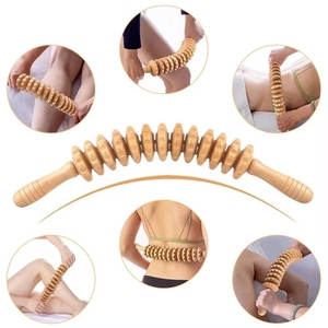 12-Assembly Ball Manuel Masseur en bois Bâton Backwood <span class=keywords><strong>Roller</strong></span> <span class=keywords><strong>Massage</strong></span> du corps pour la santé - Product Image 6
