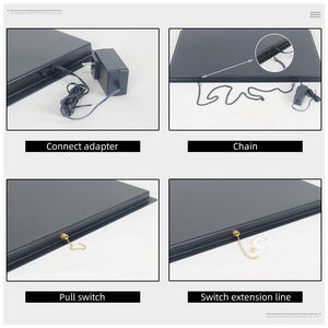 Panneau publicitaire LED lumineux 17*31 pouces pour magasin d'<span class=keywords><strong>assurance</strong></span>, en acrylique personnalisé avec numéro de téléphone publicitaire modifiable - Product Image 4