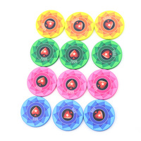 Jetons de poker en plastique et céramique d'usine avec motifs et logos personnalisables pour les jeux de casino