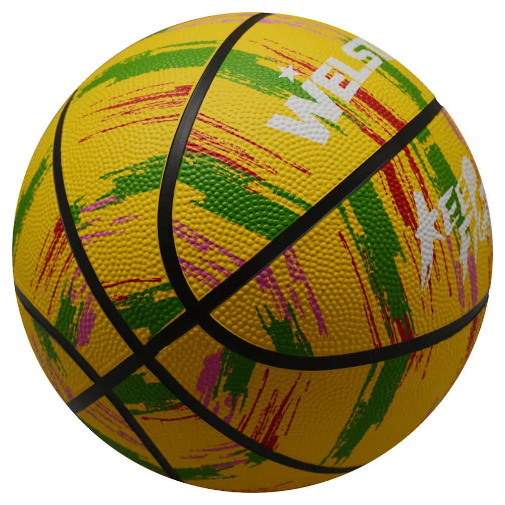 농구 맞춤형 디자인 실내 및 실외 놀이를위한 다채로운 고무 농구를 29.5 새로운 디자인
