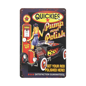 Bán Buôn Dập Nổi Trang Trí Kim Loại Xe Máy Đăng Kim Loại Đăng Tin Đăng Giấy phép Tấm Trang Trí Nội Thất Cổ Điển Nhà Để Xe - Product Image 2