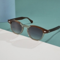 Montures de lunettes ovales en acétate, acétate italien de qualité supérieure, design de luxe, logo de marque personnalisé, prix de gros