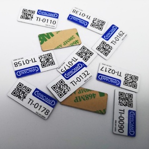 Etiquetas de Seguridad de Aluminio Anodizado para Código de Barras y Código QR, Etiquetas Adhesivas para Rastreo de Activos - Product Image 2