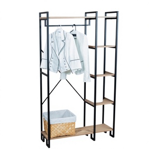 Perchero para Ropa, Armario Independiente, Organizador de Ropa, Estante de Almacenamiento de Ropa, Perchero Metálico, Sistema de Armario Abierto - Product Image 1