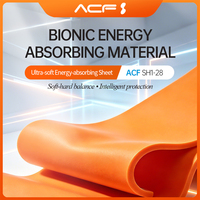 Matériau d'absorption des chocs ACF, mousse de 5 mm d'épaisseur, feuille pour amortissement, matériau d'absorption d'énergie, densité 280