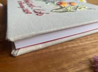 Journal de couverture en lin impression personnalisée livre d'or de mariage signe livre de chèques