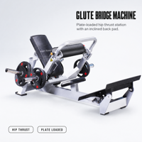 Machine à charge par disques pour Hip Thrust et Glute Bridge, équipement de musculation professionnel pour salle de sport, entraîneur des muscles fessiers