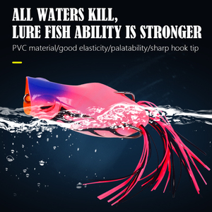 Esca Morbida a Forma di Rana 7CM 14G, Esca Artificiale in Plastica per <span class=keywords><strong>Pesca</strong></span> in Fiume, Lago, Torrente, Oceano, Attratti Trote e Persici - Product Image 3