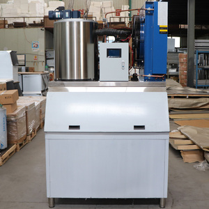 Unidad de Producción de Hielo en Escamas Industrial de 1 Tonelada - Uso Comercial, Capacidad de 450 kg, Producción Rápida, Funcionamiento Confiable, Ahorro de Energía, Acero Inoxidable - Product Image 3