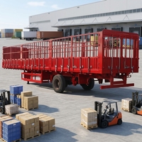 Promotion JINFENG Hebei Semi-remorque fourgon logistique en acier à 3 essieux, caisse de chargement fermée, robuste, avec train de roulement, couleur personnalisable