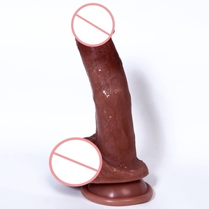Dildo de Silicona Realista de 5.12 Pulgadas con Textura Realista, Juguete Sexual para Adultos con Succión para la Masturbación Femenina - Product Image 1