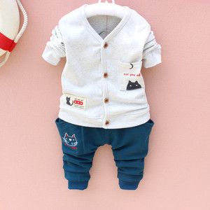 Ensemble de vêtements pour garçons, cardigans et pantalons, vêtements pour enfants, pour les distributeurs - Product Image 2