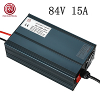 Chargeur de batterie LiFePO4 1200W 84V15A Chargeur rapide intelligent pour batterie lithium et stockage d'énergie