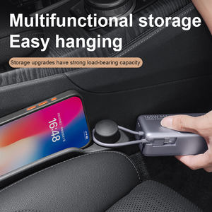 Juego de <span class=keywords><strong>2</strong></span> piezas para relleno de huecos de asiento de coche, tira de hueco lateral de asiento multifuncional de PU 3 en 1 con organizador de almacenamiento y función de gancho - Product Image 5