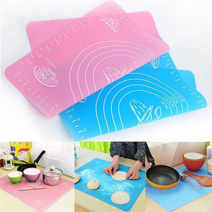 Tapis de pâtisserie en silicone antiadhésif avec règle graduée, cercles, pour étaler la pâte, tapis de cuisson réutilisable, facile à nettoyer, accessoires de cuisine - Product Image 2
