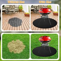 Tapis de table rond très vendu, élégant, réutilisable, double face, en silicone et fibre de verre, résistant à la chaleur, protection de dessus de table