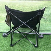 Kursi Bulan Gaya Outdoor Berlapis Ganda Kapas, Baja Karbon, Kain Oxford, Lipat, Santai, untuk Berkemah dan BBQ
