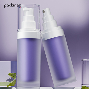 30ml Acrylic Travel <b>Pump</b> <b>Bottle</b> with Purple Inner – Refillable Spray & Foundation <b>Dispenser</b> - Product Image 2