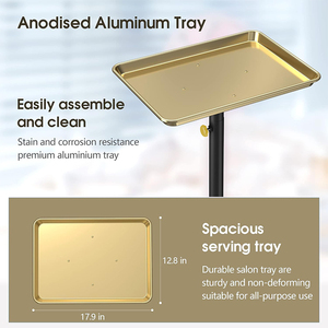 ถาดกลิ้งลายสักสำหรับร้านเสริมสวยร้านทำจากอลูมิเนียมแบบพรีเมี่ยมรถเข็นขนาดเล็ก - Product Image 6