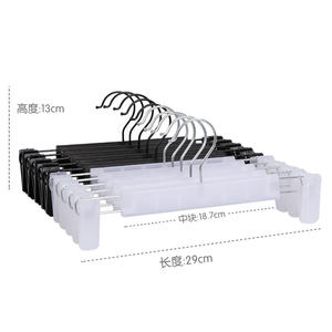 Percha de plástico amigable <span class=keywords><strong>para</strong></span> pantalones <span class=keywords><strong>para</strong></span> adultos con clips de plástico Multi-espacio aplicable <span class=keywords><strong>para</strong></span> armario de <span class=keywords><strong>cocina</strong></span> tienda de baño - Product Image 2