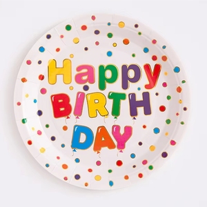 <span class=keywords><strong>Assiette</strong></span> en papier colorée joyeux anniversaire <span class=keywords><strong>de</strong></span> 7 pouces décoration <span class=keywords><strong>de</strong></span> <span class=keywords><strong>Table</strong></span> <span class=keywords><strong>de</strong></span> fête assiettes en papier rondes jetables <span class=keywords><strong>ensemble</strong></span> <span class=keywords><strong>de</strong></span> vaisselle - Product Image 5