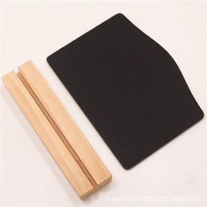 Pizarra de madera de 10x7,5 cm de doble cara para restaurante, bar, decoración del hogar, tablero de mensajes - Product Image 4