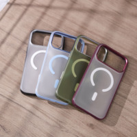 Étui magnétique en PC rigide mat de qualité supérieure pour iPhone 18 Pro Max, boutons métalliques tactiles, protection de l'appareil photo surélevée, étiquette privée disponible