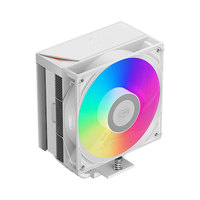 Refroidisseur d'air tour Pccooler RT500 intelligent avec écran LED numérique, 4 caloducs, ventilateurs ARGB pour processeur d'ordinateur, en plastique