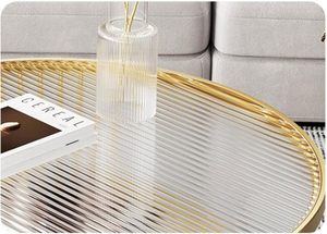 Living Room, <b>Small</b>-sized Household, Circular Glass Coffee <b>Table</b>, Hotel Apartment, <b>Small</b> Tea <b>Table</b>, Cream Wind <b>Table</b> - Product Image 3