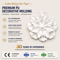Panneaux muraux et de plafond décoratifs modernes en polyuréthane haute densité (PU) à prix d'usine en gros – Moulures en PU résistantes à la corrosion et à l'humidité
