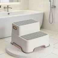 HALO Taburete de Baño Portátil de PP Antideslizante de Dos Peldaños, Escalón de Plástico para Inodoro, Escalera de Entrenamiento para Ir al Baño para Niños Pequeños, Venta al por Mayor OEM Personalizada - Product Image 2