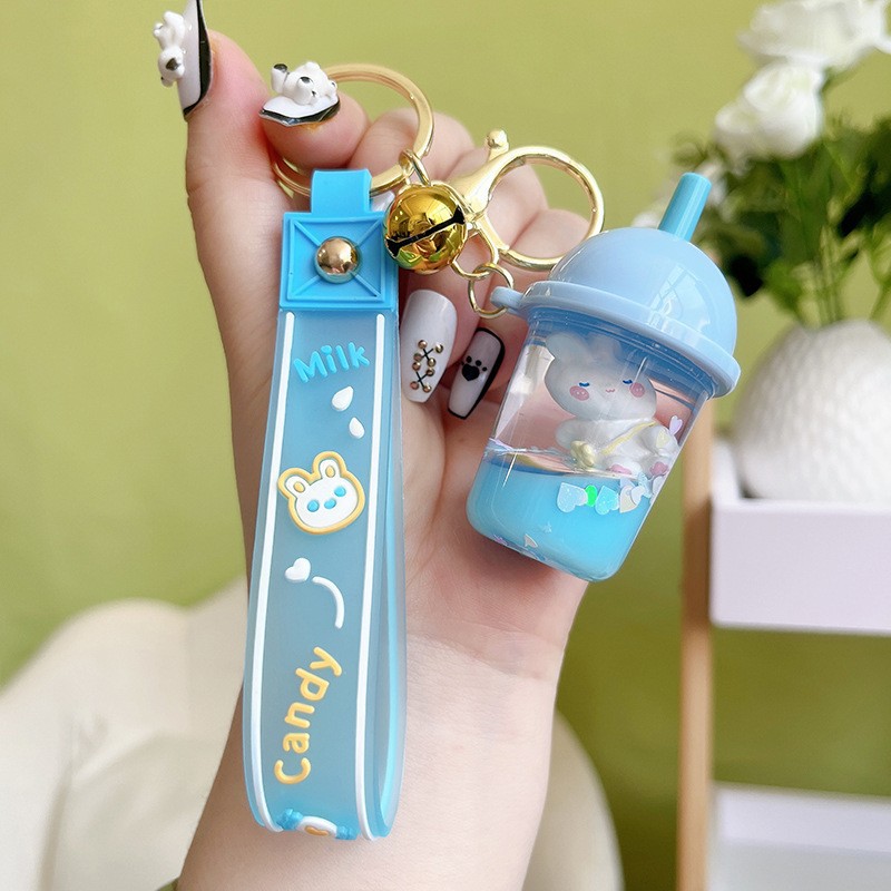 Taza de té con leche de conejo-azul jalea