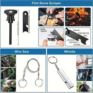 Kit de Supervivencia Profesional, Equipo de Emergencia Táctico con Suministros de Primeros Auxilios para Senderismo, Caza y SOS, GZ RTS, Pedido Mixto al por Mayor - Product Image 6