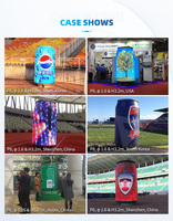 258x393mm Mini kreatif penuh warna dapat Led layar iklan Digital tanda dapat dipimpin tampilan untuk botol bir minuman