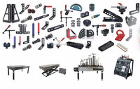 Chariot d'accessoires de montage durables pour table de soudage 2D/3D et pinces