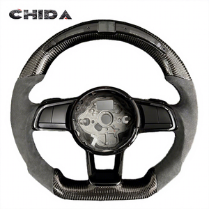 Volante de Fibra de Carbono con LED Mejorado para Volkswagen Golf R 6 7 8 MK6 MK7 Passat B6 <span class=keywords><strong>Polo</strong></span> Jetta Tiguan - Product Image 1