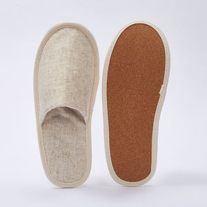 Оптовые одноразовые экологичные разлагаемые тапочки из хлопкового холста для мужчин и женщин для гостиниц и авиалиний - Product Image 6