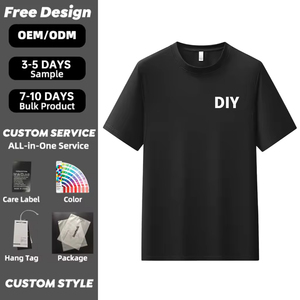 Camiseta Deportiva de Verano para Hombre, 100% Poliéster, Nueve Colores Sólidos, Personalizable con Logotipo, Transpirable, Manga Corta, Venta al Por Mayor - Product Image 2